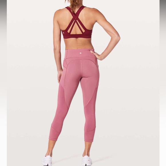 Lululemon All The Right Places Crop II *23" Moss Rose sz. 12 - Picture 2 of 8